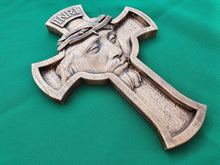 Load image into Gallery viewer, Wooden Jesus in the Cross, Catholic cross, carved wooden cross, wooden cross, Catholic cross, Jesus Christ