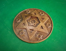 Load image into Gallery viewer, Star of David wooden symbol