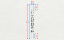 Load image into Gallery viewer, Carved balustrade of wood, carved banister of wood, stair balusters, Custom size wood balusters for stairs