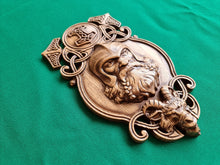Load image into Gallery viewer, Thor statue, Pagan altar, Norse mythology, Celtic wood carving, Viking decor Wood sculpture