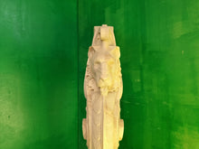 Load image into Gallery viewer, Lion carved post for stairs, Lion wooden sculpture, Lion statue, Lion First baluster Lion, Lion pillar, Custom size wooden balusters