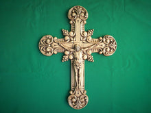 Load image into Gallery viewer, Wooden Crucifix, Catholic cross, carved wooden cross, wooden cross, Catholic cross, Jesus Christ
