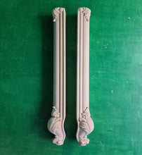 Load image into Gallery viewer, Carved Cabriole Legs of wood, Set of 2pc, for the dresser, coffee table, for furniture restoration