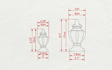 Load image into Gallery viewer, Top for Stair, 1pc, classic style top, baroque style, wooden top, top of the pillar