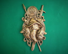 Load image into Gallery viewer, New design Odin Scandinavian God, Odin the Allfather, Celtic wood carving, Viking carving