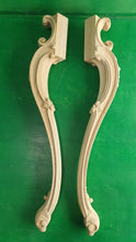 Load image into Gallery viewer, Beautiful Carved Cabriole Legs, Set 2pc, for the table