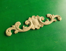 Load image into Gallery viewer, Wooden Onlay, 1pc, Home Wall Embellishments, Furniture Carving, Applique furniture decor DIY Furniture Trim Supplies
