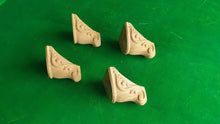 Load image into Gallery viewer, Carved Cabriole Legs, Set 4pc, for the cupboard, baroque Style, wooden legs, furniture leg