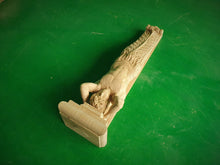 Load image into Gallery viewer, Atlant Carved Wooden Corbels Unpainted, telamon, Home Wall Embellishments, wood onlays, wood wall art decor