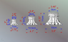 Load image into Gallery viewer, Lion Claws Feets, Set 2 of pc, classic style feets, baroque legs, wooden feets, queen anne style