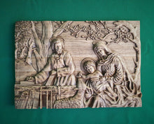 Load image into Gallery viewer, Birth of Christ | Nativity of Jesus | Orthodox Wooden Icon, Wood carved religious Icon