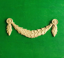 Load image into Gallery viewer, Carved aiguillette, horizontal decor, carved decoration of wood, wooden onlay, wall hanging