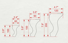 Load image into Gallery viewer, Small Furniture  Legs, Set 2pc, for the table, classic style legs, baroque legs, wooden legs