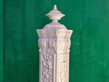 Load image into Gallery viewer, Carved Pillar of wood, carved post of wood, stair column, Custom size wood balusters for stairs