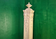 Load image into Gallery viewer, Carved Pillar of wood, carved post of wood, stair column, Custom size wood balusters for stairs