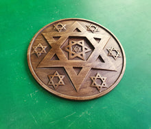 Load image into Gallery viewer, Star of David wooden symbol