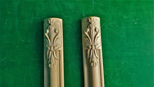 Load image into Gallery viewer, Carved Pilasters, Set 2pc, Pair of Carved Wood Trim Post Pillars