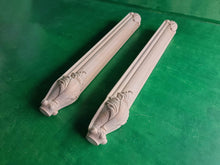 Load image into Gallery viewer, Carved Cabriole Legs of wood, Set of 2pc, for the dresser, coffee table, for furniture restoration