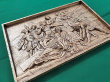 Load image into Gallery viewer, Way of the Cross of Jesus Christ made of wood, Stations of the Cross, Wood carved religion Icon
