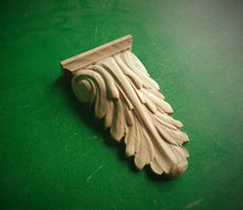 Load image into Gallery viewer, Carved Wooden Corbel, Home Wall Embellishments, wood onlays, wood wall art decor
