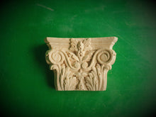 Load image into Gallery viewer, Carved Wooden Capital, 1 piece, unpainted