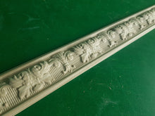 Load image into Gallery viewer, Ornament in baroque style 40" Carved wooden Baguette, Carved timber unfinished wood trim moulding corner piece for craft woodwork projects