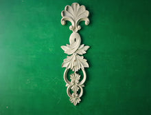Load image into Gallery viewer, Flower Carved Applique Onlay, 1pc, Home Wall Embellishments, Furniture Carving, Wood Onlay