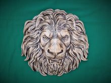 Load image into Gallery viewer, Beautiful Lion Head of wood, Painted, 1pc, Applique furniture decor DIY Furniture Trim Supplies wall ornaments pediments