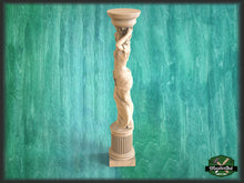 Load image into Gallery viewer, Caryatid baluster of wood, woman baluster, stair balusters, Custom size wood balusters for stairs
