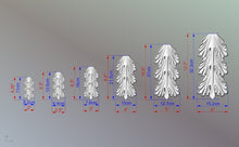 Load image into Gallery viewer, Acanthus leaf drop onlay, Furniture wooden applique Unpainted, Home Wall Embellishments, wood onlays, wood wall art decor