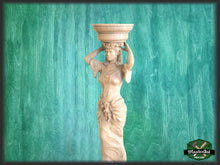 Load image into Gallery viewer, Caryatid baluster of wood, woman baluster, stair balusters, Custom size wood balusters for stairs