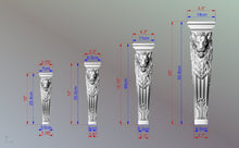 Load image into Gallery viewer, Carved Corbel Lion , Unpainted, Decorative Carved Wooden Corbel, 1pc, Home Wall Embellishments, wood onlays, wood wall art decor