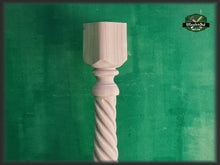 Load image into Gallery viewer, Carved balustrade of wood, carved banister of wood, stair balusters, Custom size wood balusters for stairs