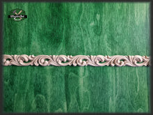 Load image into Gallery viewer, Ornamental Baroque Style Frieze Moulding, 40" Carved wooden Baguette, Carved timber unfinished wood trim moulding corner piece
