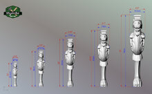 Load image into Gallery viewer, Lion Carved Leg, Lion post of wood