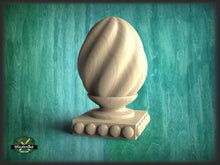 Load image into Gallery viewer, Ornamental Twisted Finial For Furniture with square bottom