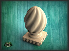 Load image into Gallery viewer, Ornamental Twisted Finial For Furniture with square bottom