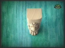 Load image into Gallery viewer, Legs Lion claws and Lion head, 1 piece, classic style lion feet, baroque legs, wooden feets, queen anne style