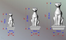 Load image into Gallery viewer, Cat Wooden Finial for Staircase Newel Post, Cat finial bed post, Cat statue of wood
