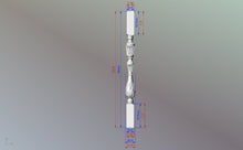 Load image into Gallery viewer, Luxury Carved Wooden Baluster for Stairs, carved banister of wood, stair banister, Carved wood balusters for stairs