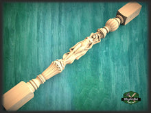 Load image into Gallery viewer, Baluster with women, Wood column with girls, Women stair balusters, Custom size wood balusters for stairs