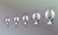 Load image into Gallery viewer, Architectural Wooden Onion Railing Post Topper