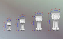 Load image into Gallery viewer, Carved bracket of wood, Unpainted, Decorative Carved Wooden Corbel, 1pc, Home Wall Embellishments, wood onlays, wood wall art decor