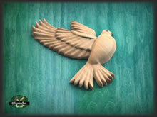Load image into Gallery viewer, Dove Wooden Wall Decor, Unfinished Carved Bird, Wedding Dove, Symbol of Peace and Innocence,Pigeon,Holy Spirit Dove Church