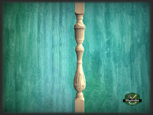 Load image into Gallery viewer, Luxury Carved Wooden Baluster for Stairs, carved banister of wood, stair banister, Carved wood balusters for stairs