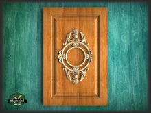 Load image into Gallery viewer, Large Onlay Arched Wooden Center Door decor, Millwork Furniture Onlays For Kitchen Cabinets