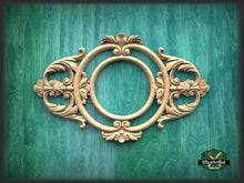 Load image into Gallery viewer, Large Onlay Arched Wooden Center Door decor, Millwork Furniture Onlays For Kitchen Cabinets