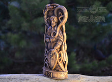 Load image into Gallery viewer, Loki, Loki statue, Viking God, Norse pantheon, Scandinavian gods altar mythology viking pagan asatru heathen god and goddess