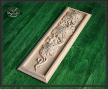 Load image into Gallery viewer, Millwork Wood Onlays For Fireplace, Interior decor appliques, 1pc, Home Wall Embellishments, Furniture Carving, Wood Onlay