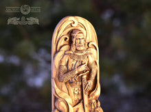 Load image into Gallery viewer, Freyr God, Freyr statue, Viking god, norse pantheon, viking pagan asatru heathen goddess and god scandinavian gods altar mythology